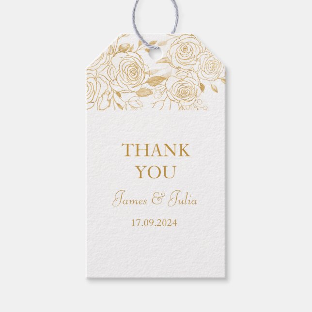 GILDED Blooms Gift Tags (Front)