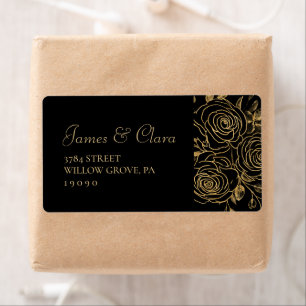 GILDED Blooms Label