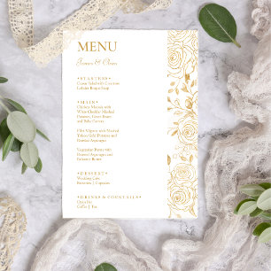 GILDED Blooms Wedding Menu