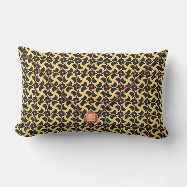 Gilded Cage Envelope Lumbar Pillow (Front)