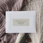 Gilded Coordinate Cream Grey Guest Address Label<br><div class="desc">These gilded coordinate cream and grey guest address labels are perfect for an elegant wedding. The modern romantic design features classic cream and grey typography paired with a rustic yet elegant calligraphy with vintage hand lettered style. Customizable in any colour. Customize each label with the name and address of your...</div>