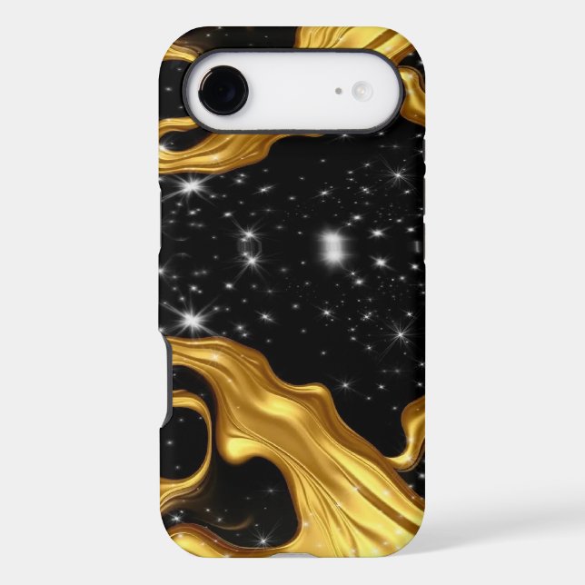 Gilded Cosmos: Liquid Gold Luxury & High-Contrast (Verso)