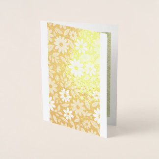 Gilded Daisies Foil Card