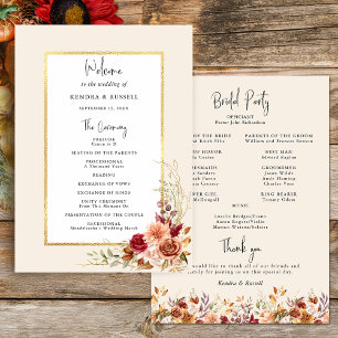 Gilded Fall Terracotta Floral Program