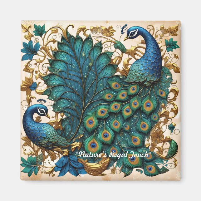 "Gilded Feather Dreams" Magnet (Front)