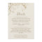 Gilded Floral Cream & Gold Details Enclosure Card