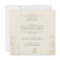 Gilded Floral Navy Gold All In One Square Wedding