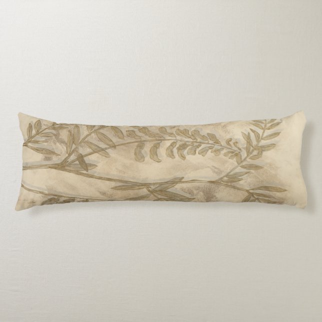 Gilded Foliage I Body Pillow (Front)