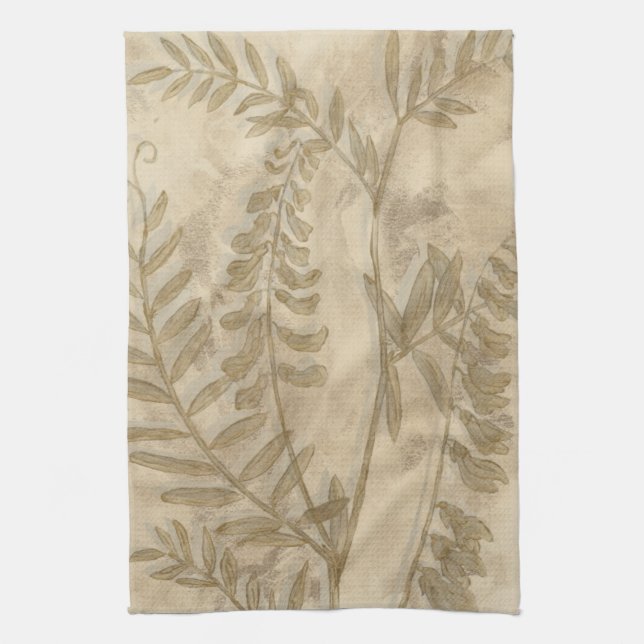 Gilded Foliage I Kitchen Towel (Vertical)