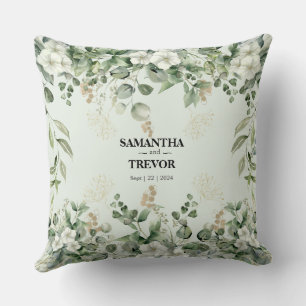 Gilded Garden: Personalized Luxury in Every Thread Throw Pillow