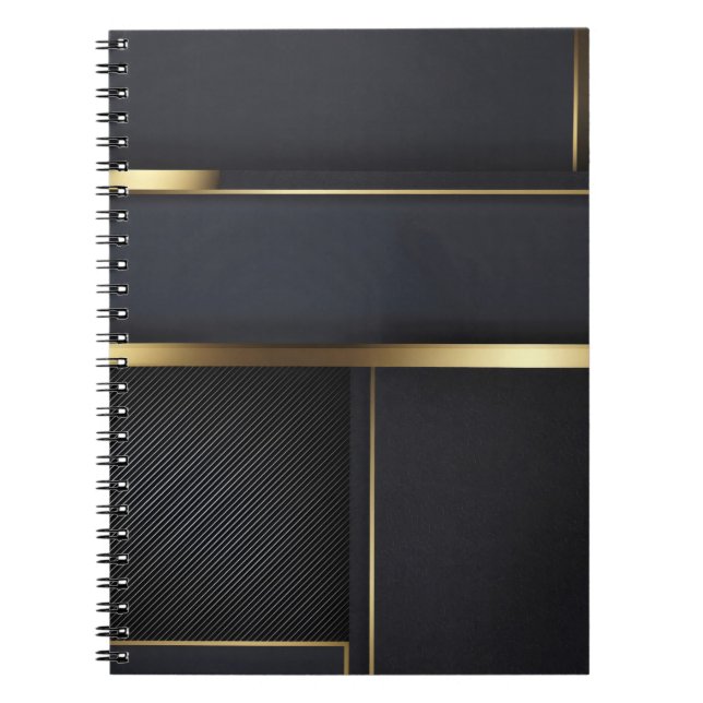 Gilded Geometry Luxury Notebook (Front)