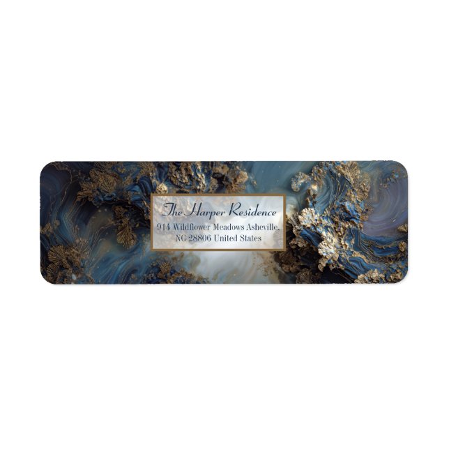 Gilded Indigo Mineral Return Address (Front)