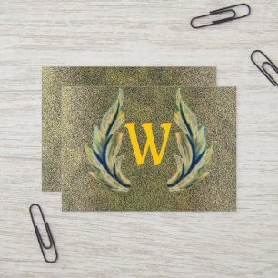 Gilded Leaf-W Business Card