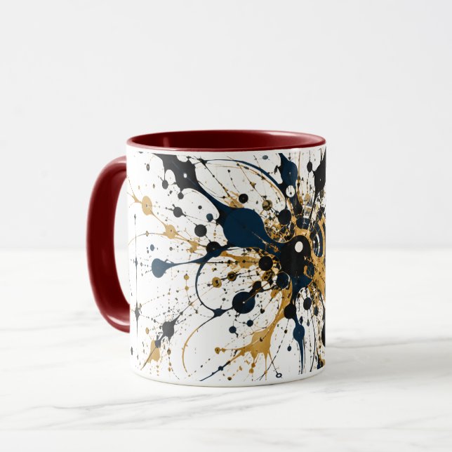 Gilded Midnight Mug (Front Left)