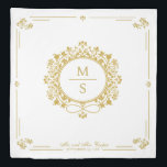 Gilded Monogram Wedding White and gold Duvet Cover<br><div class="desc">Gilded Monogram Wedding White and gold Duvet Cover</div>