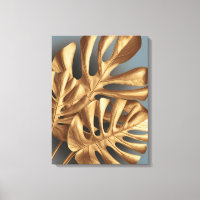 Gilded Monstera on Azure