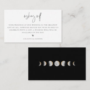Gilded Moon Phases Wedding Wishing Well Enclosure 