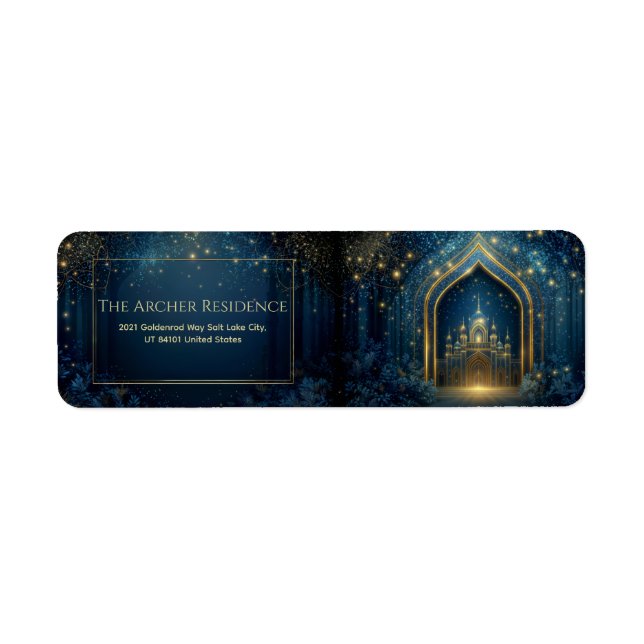 Gilded Palace Arch Midnight Fantasy Return Address (Devant)