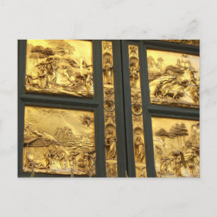 Gilded panels Florence Postcard