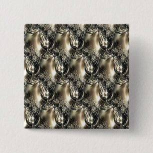 Gilded Pearls 2 Inch Square Button