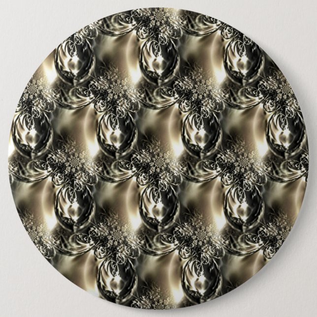 Gilded Pearls 6 Inch Round Button (Front)