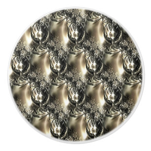 Gilded Pearls Ceramic Knob