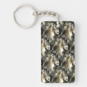 Gilded Pearls Keychain