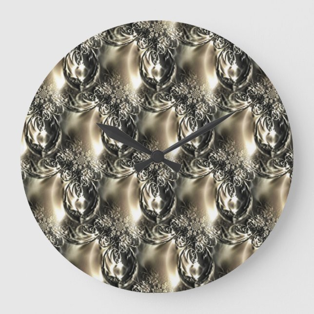 Gilded Pearls Large Clock (Front)