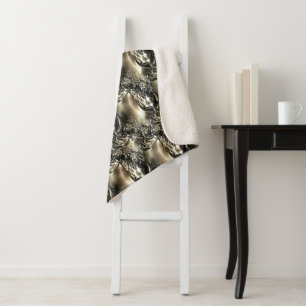 Gilded Pearls Sherpa Blanket