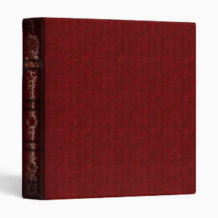 Gilded Red Velvet Vampire Gothic Binder