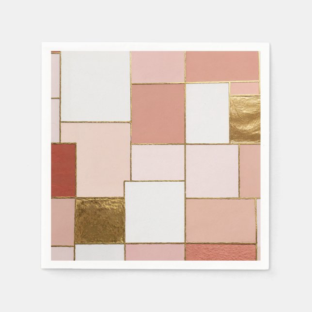 Gilded Rose Geometry Napkin (Front)