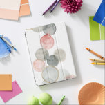Gilded Spheres iPad Pro Cover<br><div class="desc">Gilded Spheres I by Grace Popp. Features watercolor grey and pink circles in varying sides.</div>