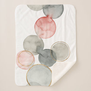 Gilded Spheres Sherpa Blanket