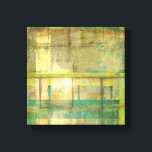 Gilded Turquoise and Green Abstract Painting Canvas Print<br><div class="desc">An abstract painting by Jennifer Goldberger that utilizes shades of gilded turquoise and green to create a warm,  familiar feeling. A nice stroll through the woods during the spring or summer would yield some of these same colours. Bring the gift of nature to your home by purchasing this piece!</div>