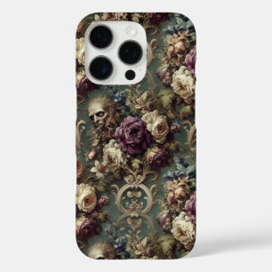 Gilded Unease – Gothic Victorian Floral Design iPhone 16 Pro Case