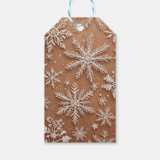 Gilded Winter Crystals Gift Tags