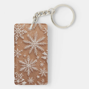 Gilded Winter Crystals Keychain