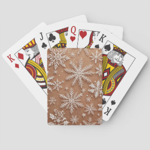 Gilded Winter Crystals Playing Cards