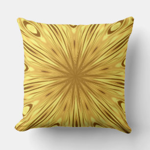 Gilded Zenith: Opulent Swirl Crimson   Gold Luxury Throw Pillow