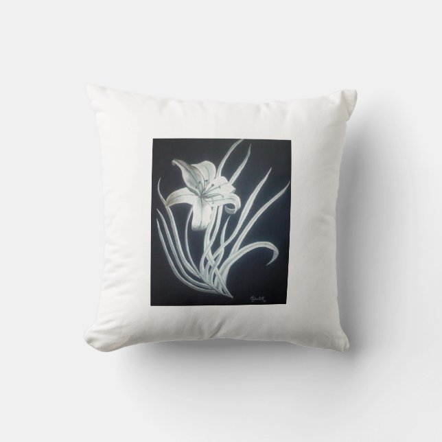 Gilding the Lily Throw Pillow (Front)