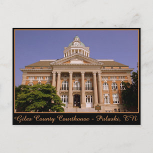 Giles County Courthouse - Pulaski, TN Postcard