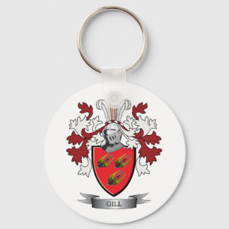 Gill Family Crest Coat of Arms Keychain