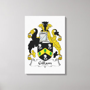 Gillam Family Crest Canvas Print