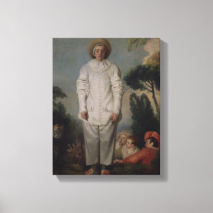 Gilles, c.1718-19 canvas print