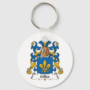 Gilles Family Crest Keychain