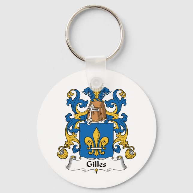 Gilles Family Crest Keychain (Front)