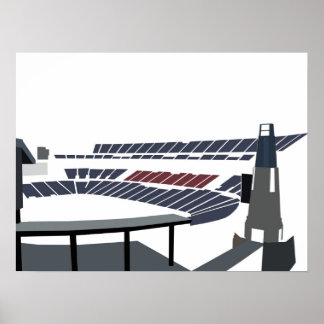 Gillette stadium poster