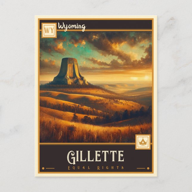 Gillette, Wyoming | Vintage Postcard (Front)