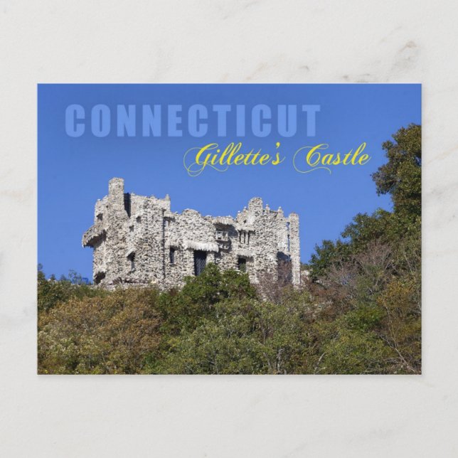 Gillette's Castle, Connecticut Postcard (Front)
