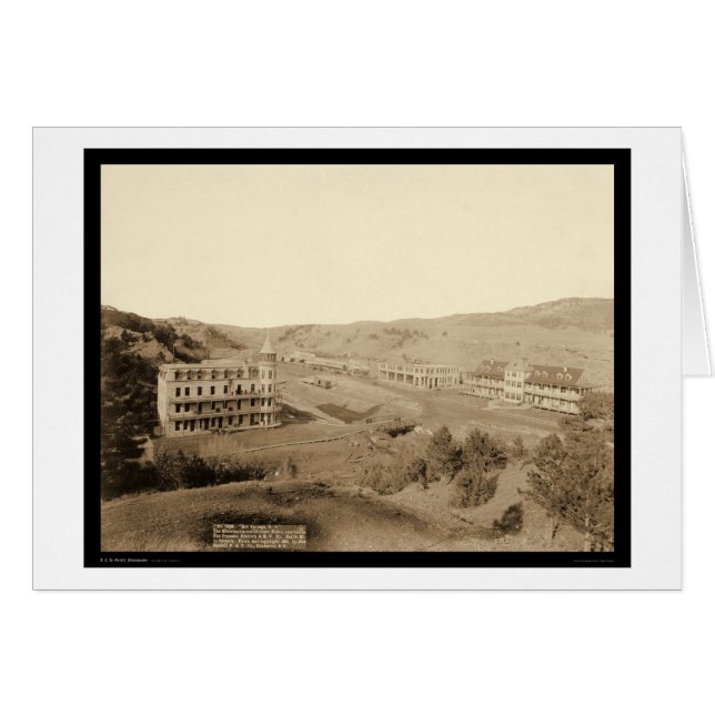Gillispie Hotels & Minnekahta Hot Springs SD 1891 (Devant horizontal)